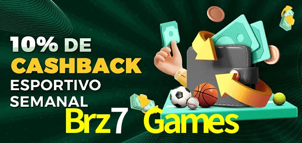 10% de bônus de cashback na Brz7 Games